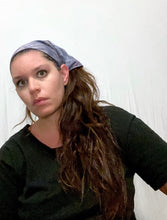 Load image into Gallery viewer, Violet Snakeskin Shibori Tie Dye Bandana
