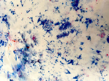 Load image into Gallery viewer, Confetti Blues Ice Dye Silk Scarf