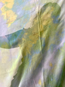 Tropics Ice Dye Silk Chiffon Oversized Scarf