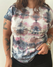 Load image into Gallery viewer, Pink Black Shibori Tie Dye Tee