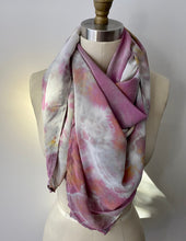 Load image into Gallery viewer, Stormy Pink Silk Scarf
